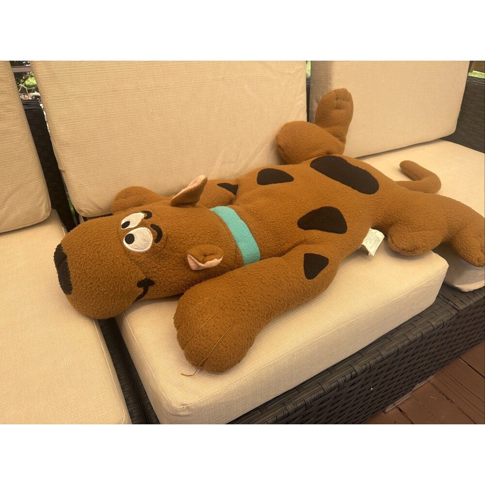 VINTAGE 1999 JUMBO 32/33" SCOOBY DOO PLUSH FLAT PILLOW PET BUDDIES TOY